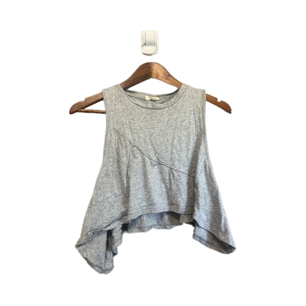 Heart & Hips Tank Top Womens Small Gray Excellent Asymmetrical Hem JK46602